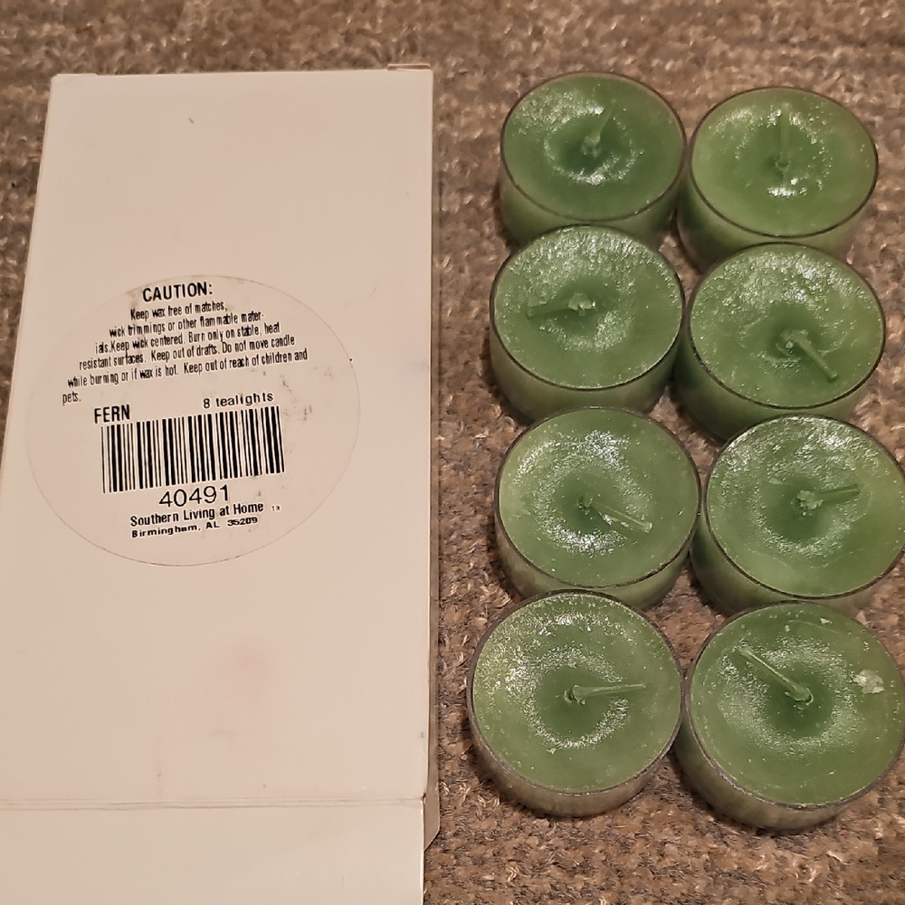 Southern Living At Home Fern - Green Tealight Set Of 8